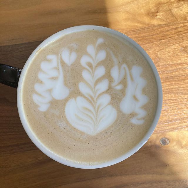 Coffee art at Twin Beans